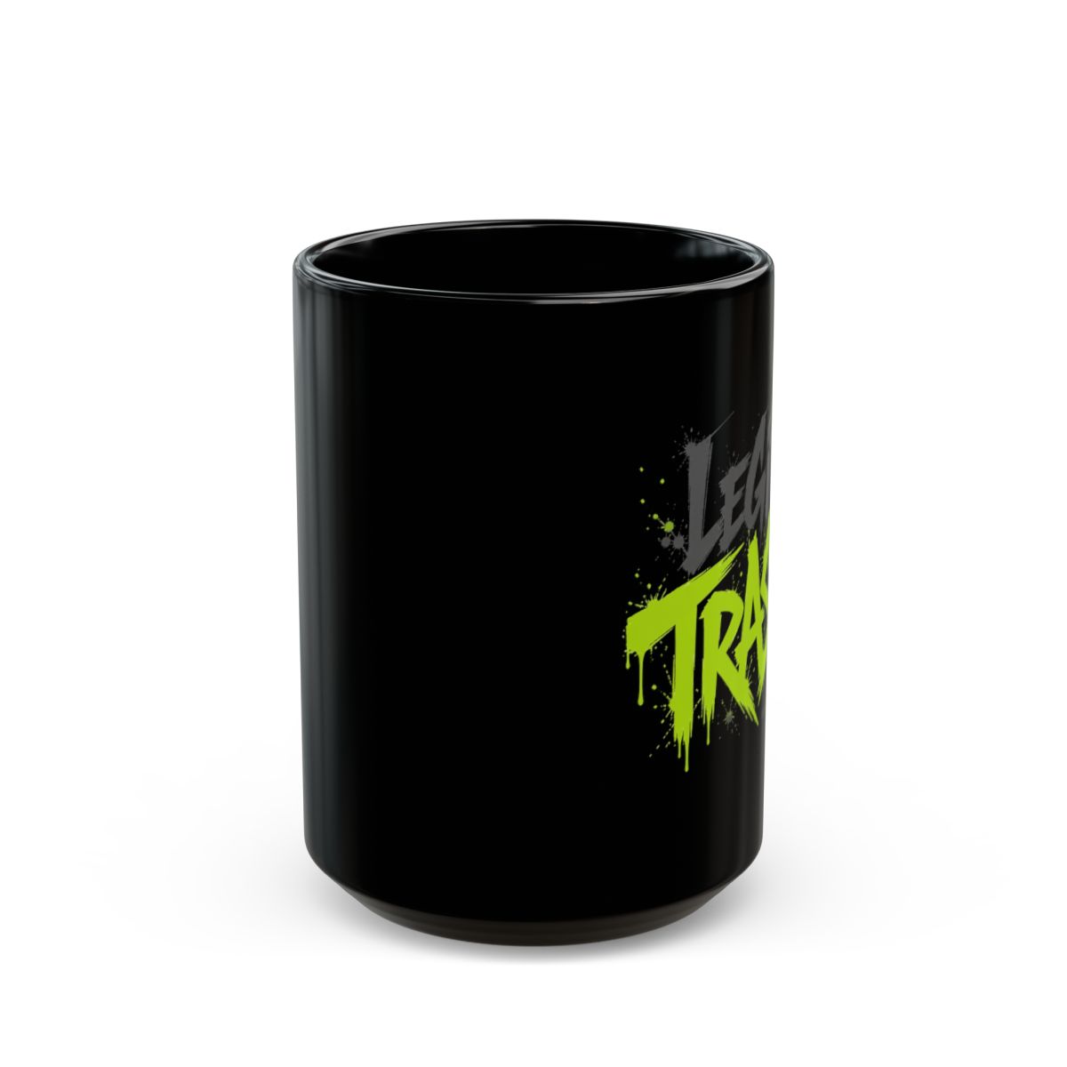 Gachiakuta "Legit Trash" Black Mug - alternate angle 2, merchandise