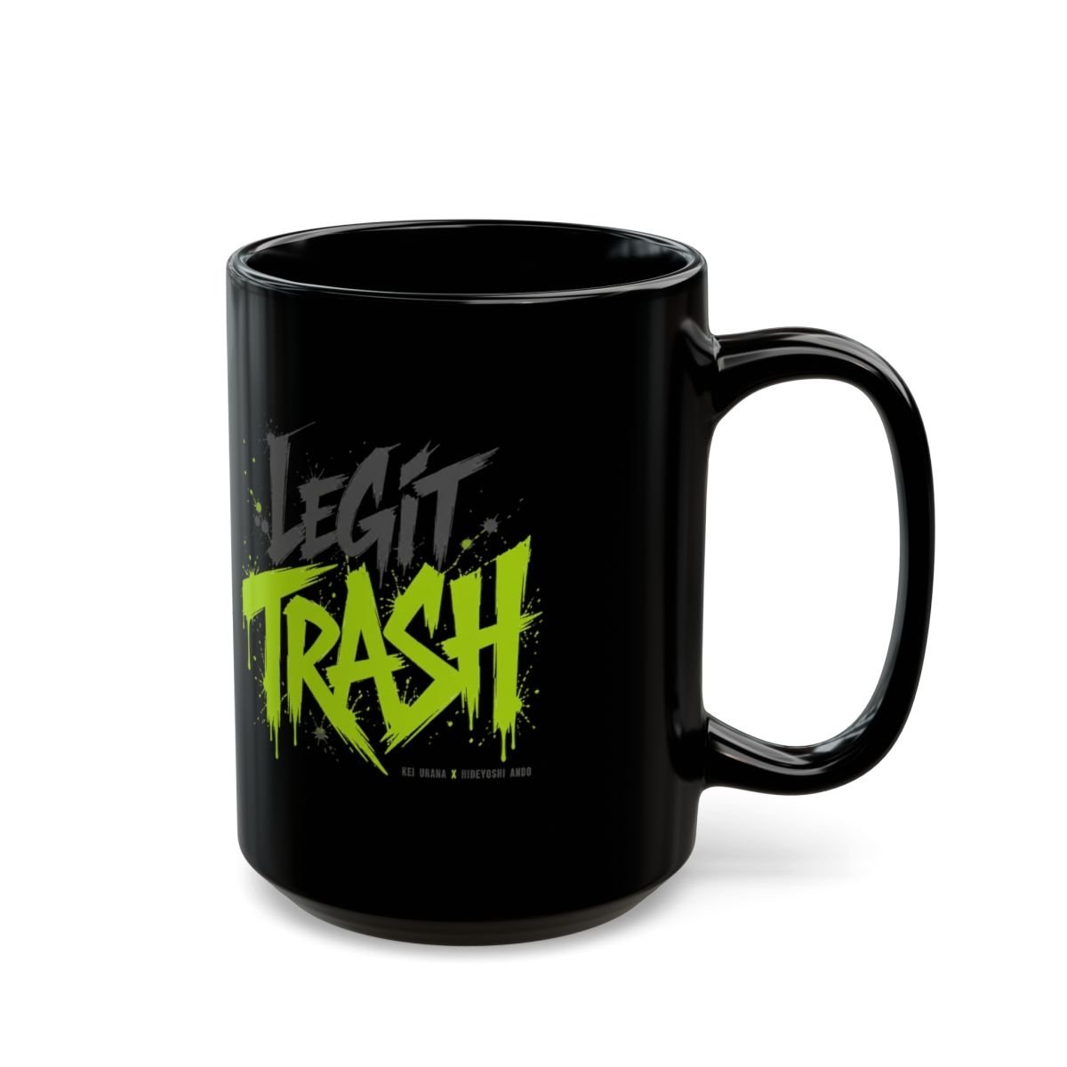 Gachiakuta "Legit Trash" Black Mug - alternate angle 5, merchandise