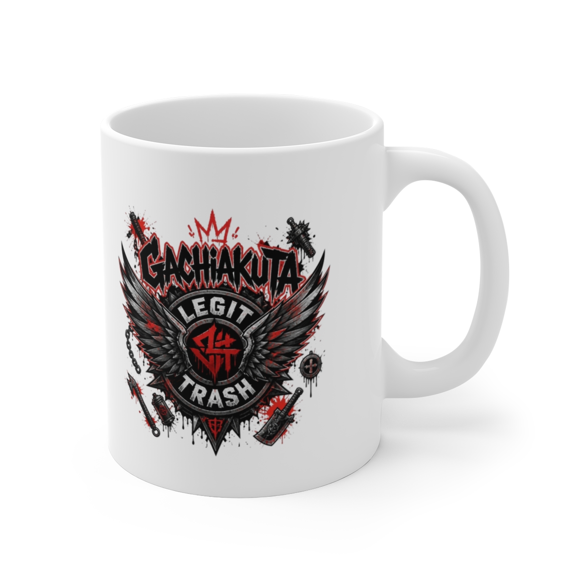 Gachiakuta "Legit Trash" White Mug