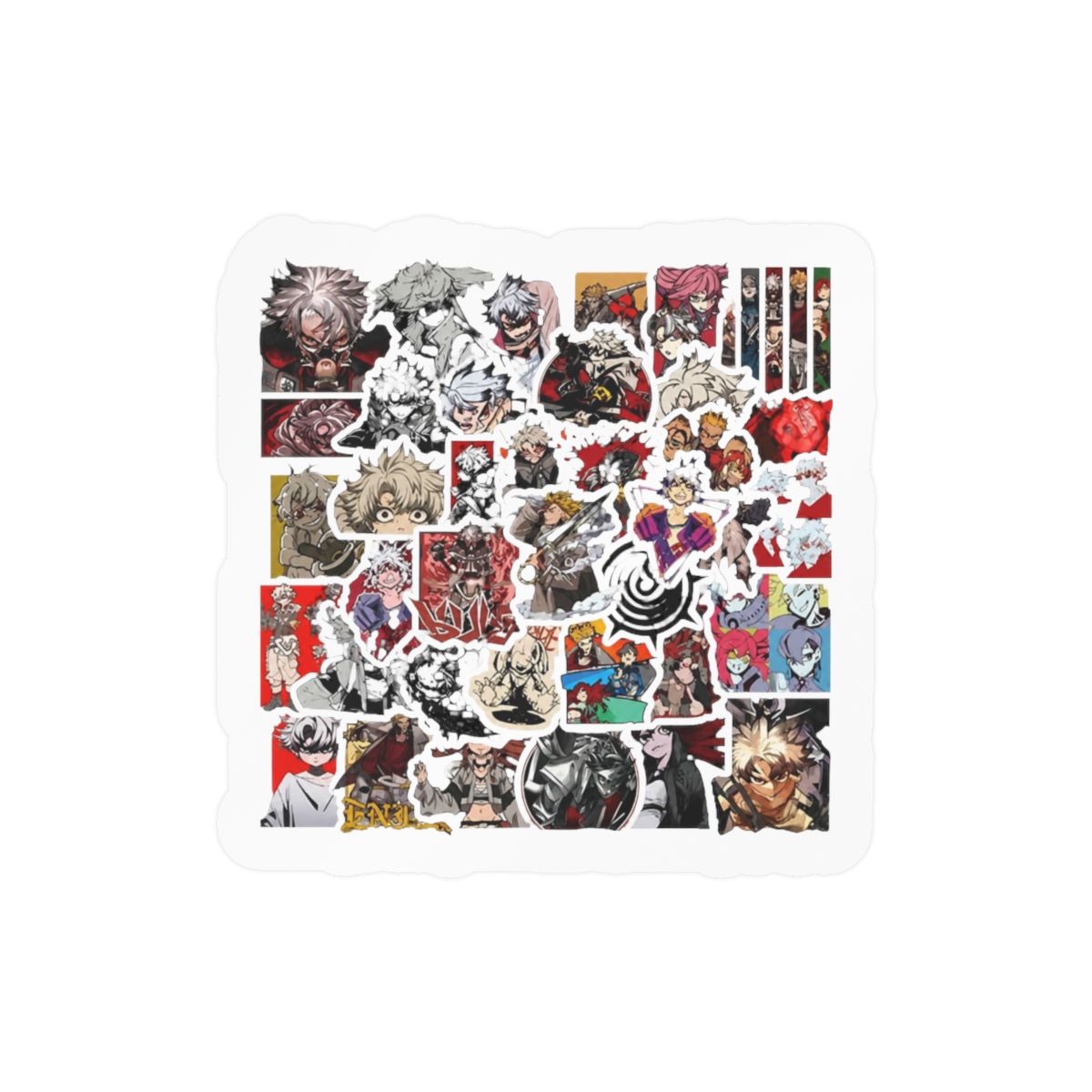 60cps Cool Anime GACHIAKUTA Stickers for Teens Water Bottles,Funny Cartoon Trendy Vinyl Waterproof Decals for Adult Laptops Journal Travel Case Motorcycle Skateboard Graffiti Decals - alternate angle 2, merchandise