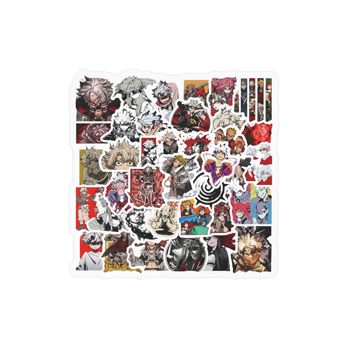 60cps Cool Anime GACHIAKUTA Stickers for Teens Water Bottles,Funny Cartoon Trendy Vinyl Waterproof Decals for Adult Laptops Journal Travel Case Motorcycle Skateboard Graffiti Decals