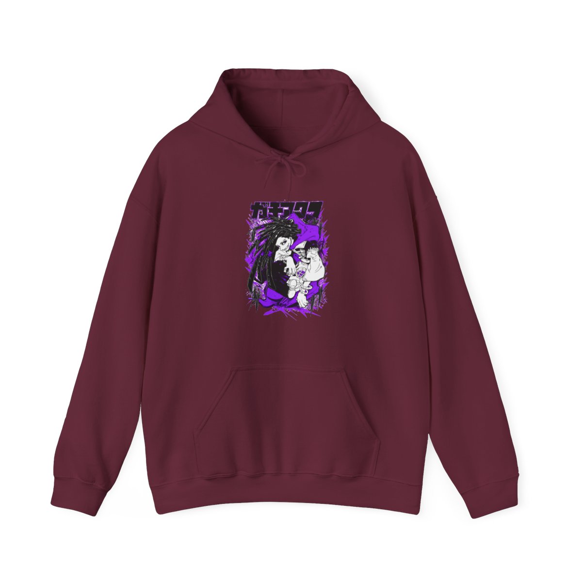 Rudo Hoodie Gachiakuta Purple Dreadlock Form - alternate angle 3, merchandise