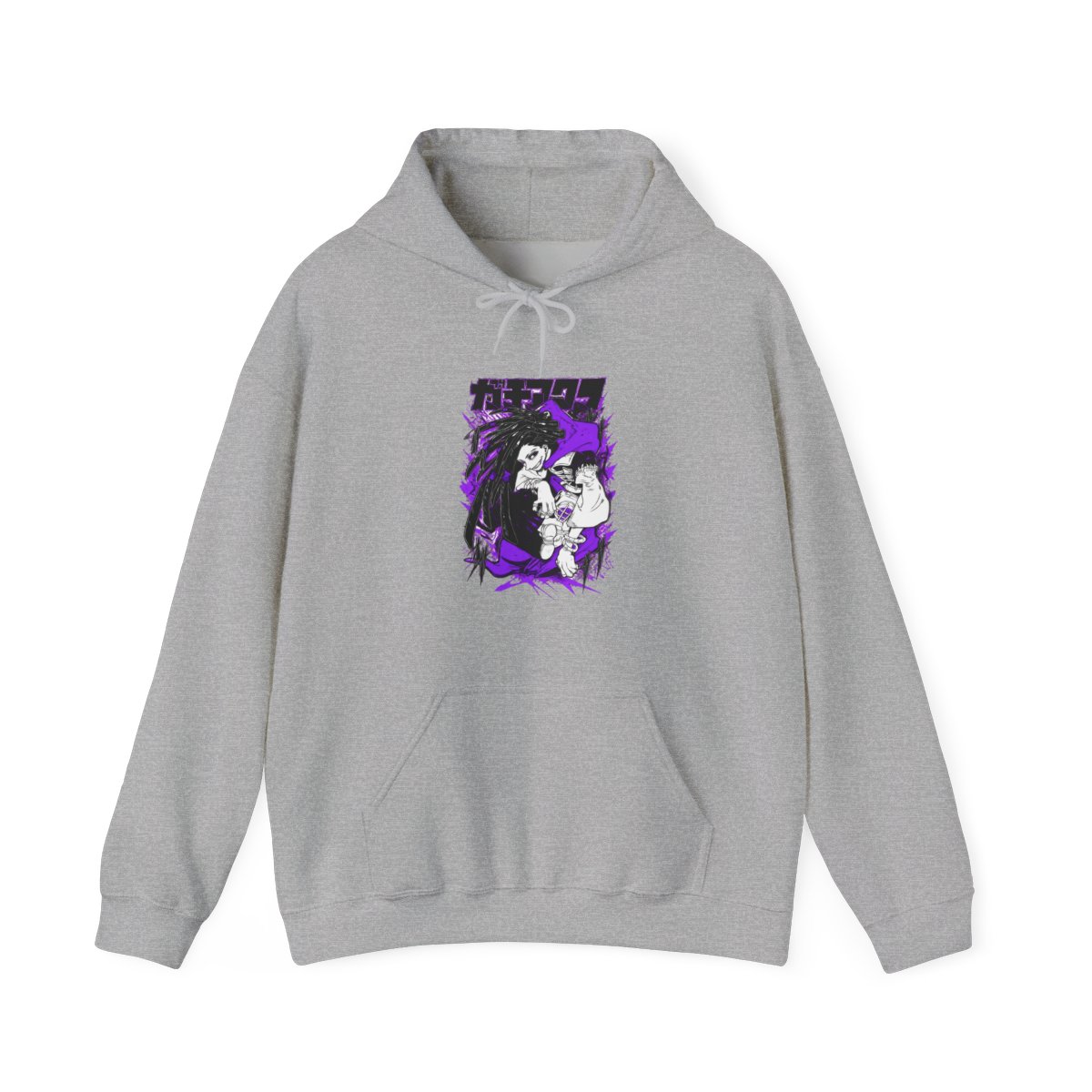 Rudo Hoodie Gachiakuta Purple Dreadlock Form - alternate angle 2, merchandise