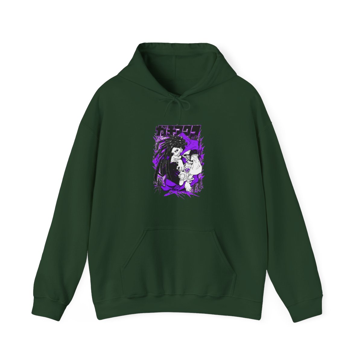 Rudo Hoodie Gachiakuta Purple Dreadlock Form - alternate angle 5, merchandise