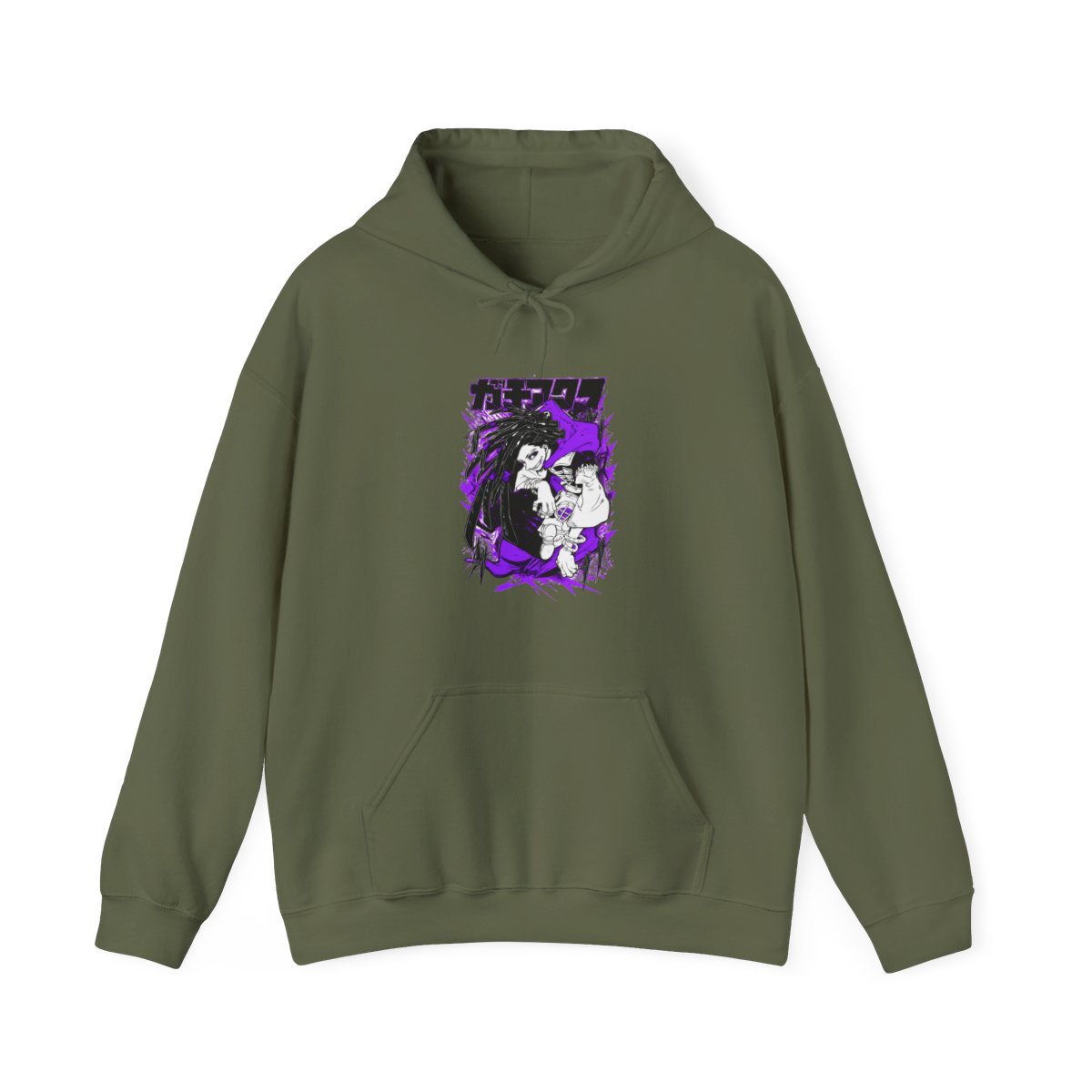 Rudo Hoodie Gachiakuta Purple Dreadlock Form - alternate angle 4, merchandise
