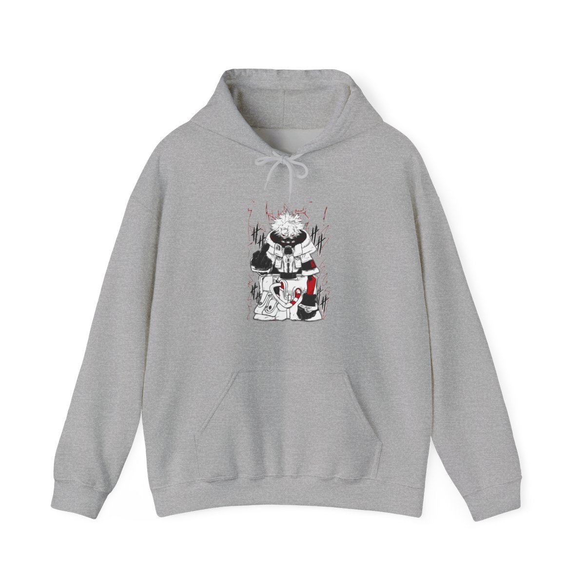 Rudo Hoodie Gachiakuta Toxic Red Gas Mask - alternate angle 5, merchandise
