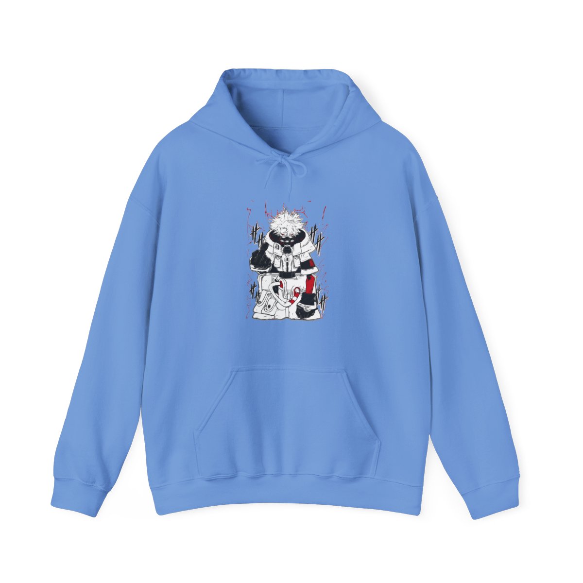 Rudo Hoodie Gachiakuta Toxic Red Gas Mask - alternate angle 4, merchandise